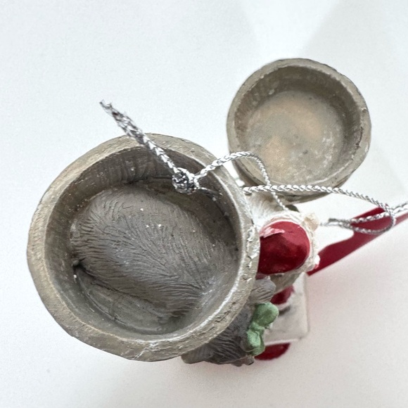 Cat Tower Christmas Tree Ornament 3 Gray & White Sleeping Colored Bulb Tiered - Picture 7 of 13